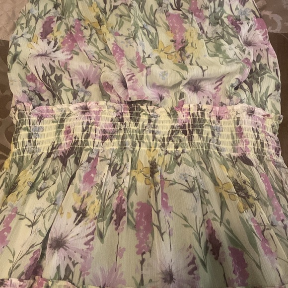 Taylor floral print Halter neck tiered skirt maxi dress - Picture 3 of 4